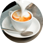 Catering Getränke wie Cappuccino mit Milchschaum oder Sahne