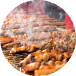 Fleischspieße vom Schwein, Rind oder Geflügel