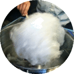 Zuckerwatte weiss
