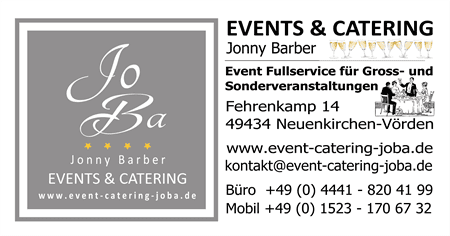 Catering Leistungen von JOBA Eventsagentur Jonny Barber